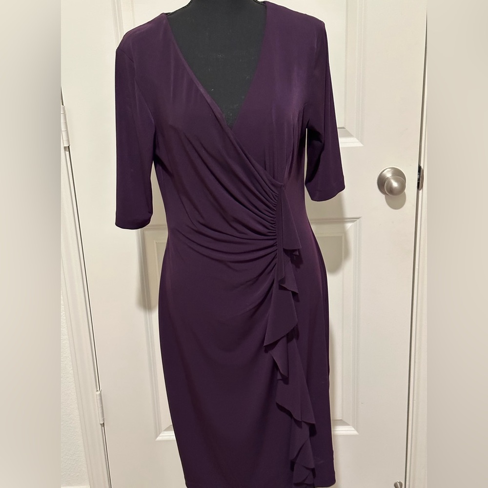 Connected brand tunic style dress in dark purple.